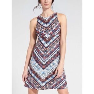 Athleta Nomadic Chevron High Neck Santorini Dress xs
